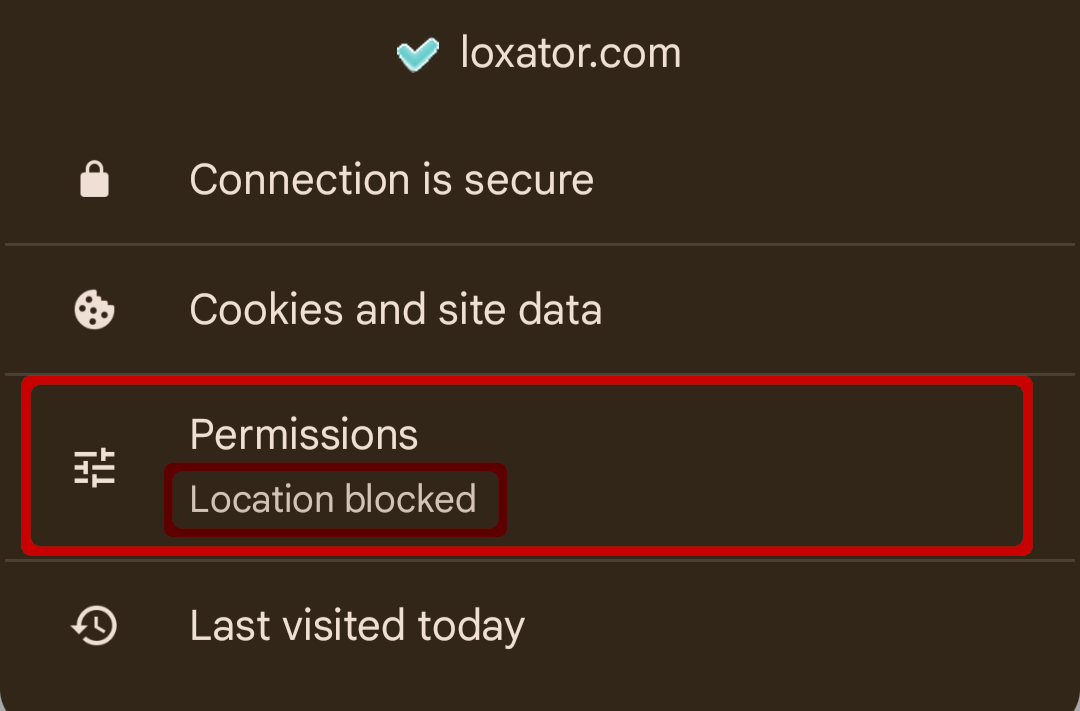 enable location within web browser